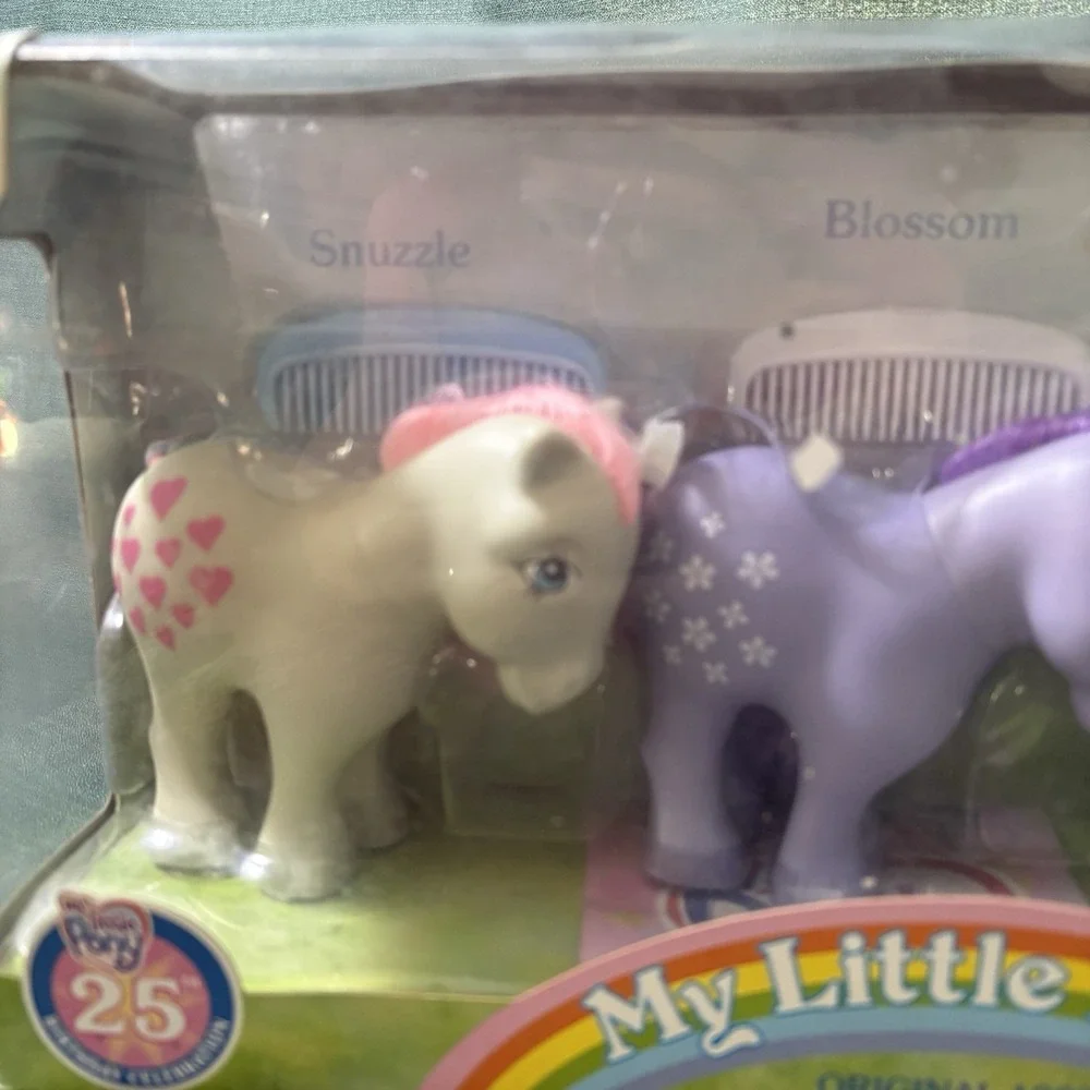 NOS My Little Pony 25th‎ Anniversary Collection Snuzzle Blossom Minty Set 3